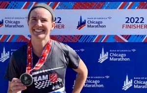 Happiness is a marathon effort for Michelle