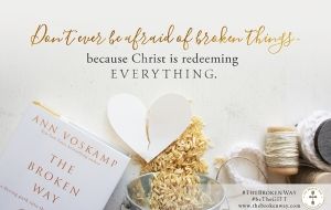 The Broken Way: A daring pathway into the abundant life by Ann Voskamp