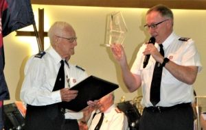 Des honoured for 88 years of banding