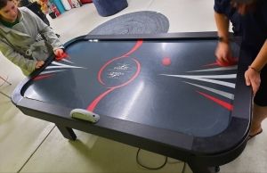 Shed air hockey