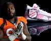 NFL star's boots a touchdown pass for vulnerable families 