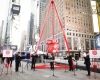 Times Square site of another big countdown - to Christmas