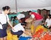 Emergency food supplies distributed in the Philippines after Typhoon Mangkut