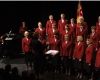 International Staff Songsters in full voice for mission