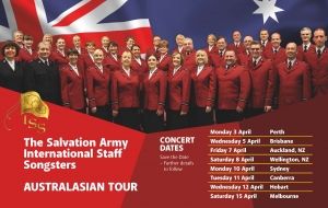 International Staff Songsters to tour Australia