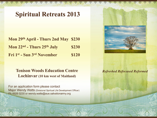 Spiritual retreat 2013