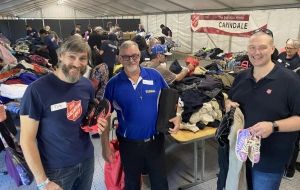 Thousands of clothes and shoes given out at homeless event