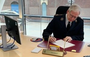 General Brian Peddle signs COVID-19 Vaccine Equity Declaration