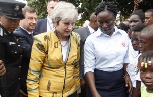 British PM visits anti-slavery project in Nigeria