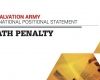 Salvation Army calls for end to death penalty