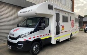 Winnebago gets bushfire recovery on the road